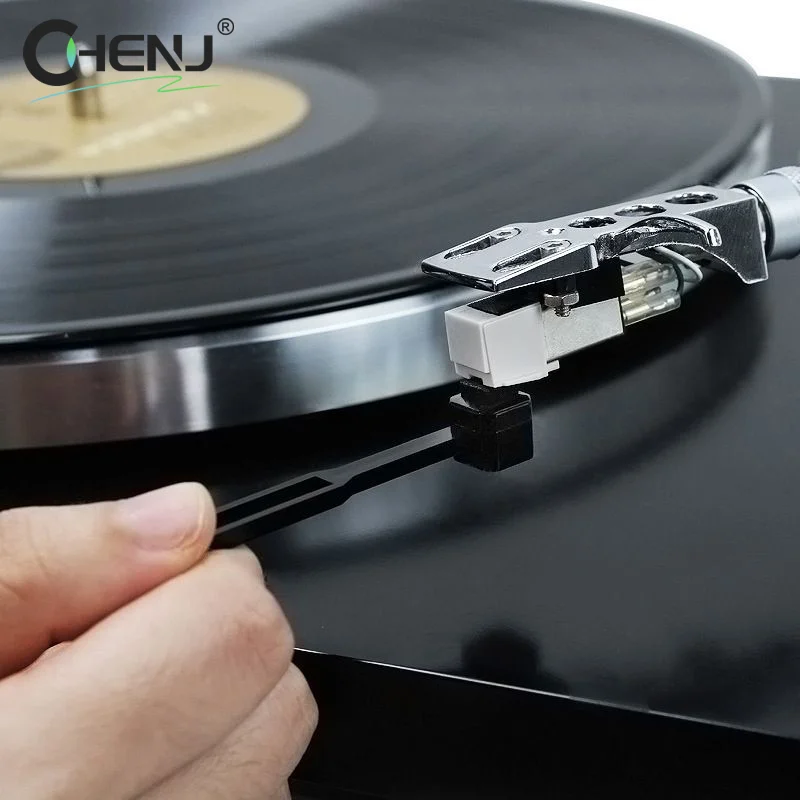 Cartucho giratorio Stylus Brush para reproductor de discos de vinilo, tocadiscos, fonógrafo, cepillo de aguja antiestático, limpiador de agujas Phono