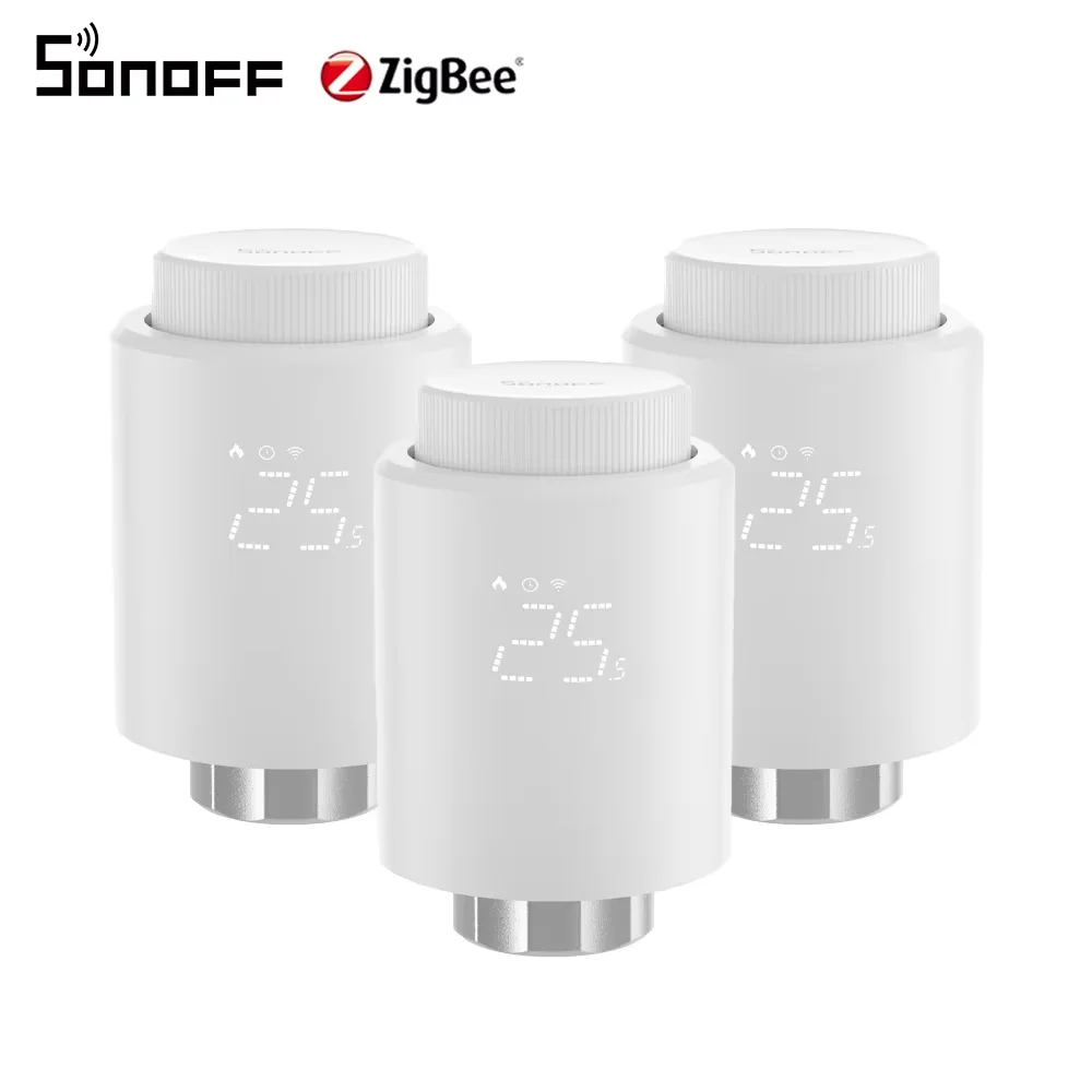 1-6PCS SONOFF TRVZB Zigbee Thermostatische Radiatorkraan Smart Home eWeLink App Afstandsbediening Werkt met SONOFF ZB Bridge-P