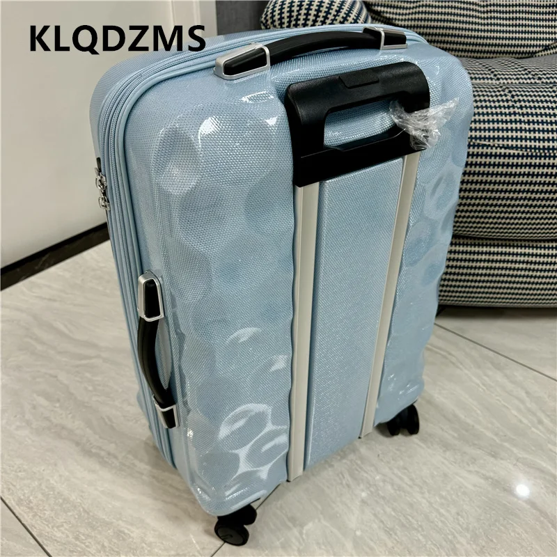 KLQDZMS Ultralight Suitcase ABS+PC Boarding Case 20“24”28 Inch Women's Trolley Case Trolley Style Travel Bag Cabin Luggage