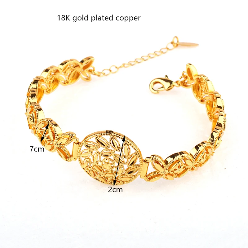 سوار إيطالي مطلي بالذهب 24k للنساء ، عربي ، دبي ، مجوهرات الزفاف ، سوار معصم للمناسبات ، إكسسوار للحفلات ، حلية إيطالية