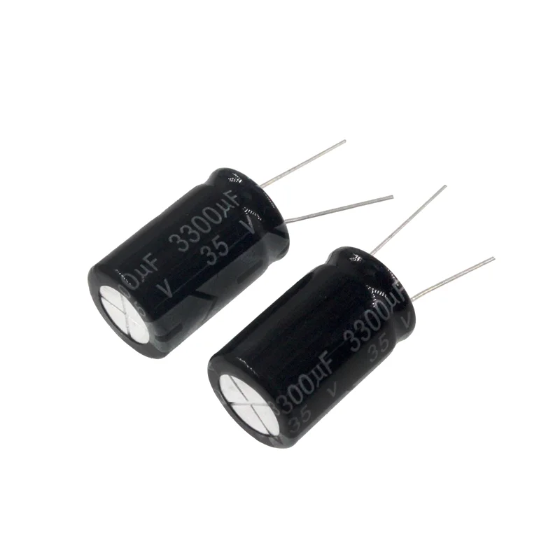 2pcs 3300uF 35V 3300MFD 35WV 16*25mm Aluminum Electrolytic Capacitor Radial