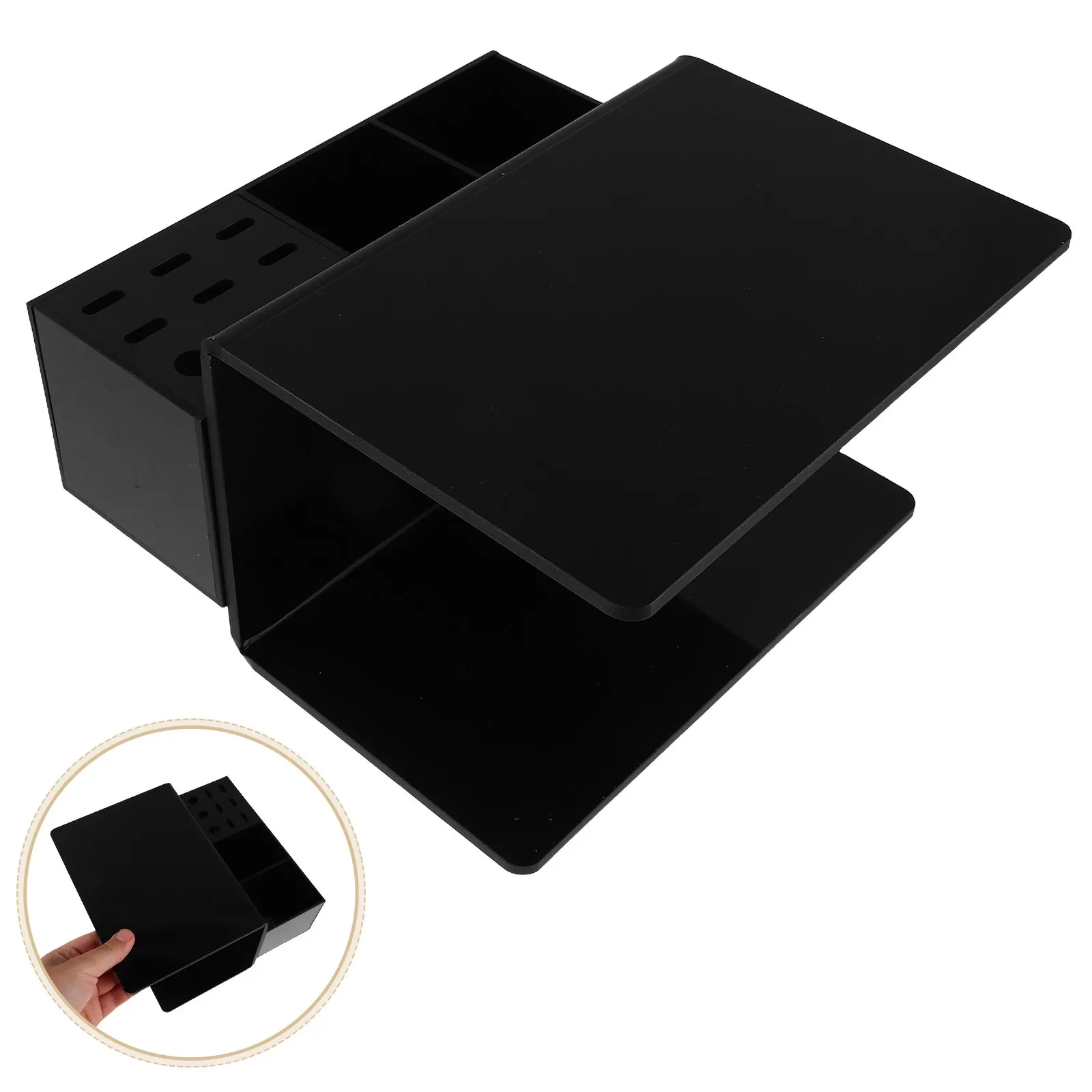 Eyelash Extension Pillow Shelf Detachable Lash Pillow Organizer Shelf Black Neck Cushion Rack Lash Tech Salon Tool Stand