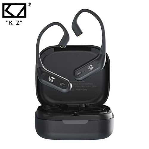 KZ AZ09 PRO actualización inalámbrico gancho para la oreja Cable de auriculares Bluetooth 5,2 con estuche de carga para auriculares con cable KZ