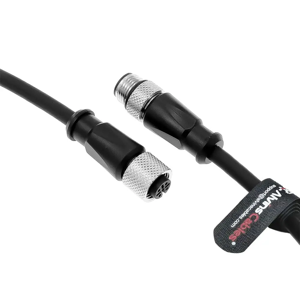 

Alvin's Cables M12 A-Code 5-контактный удлинительный кабель «папа-мама» для промышленной автоматизации Communication Fieldbus