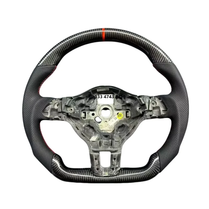 

8Sport Steering Wheel - High Quality Leather and Carbon Fiber, Customizable Color/Stitching