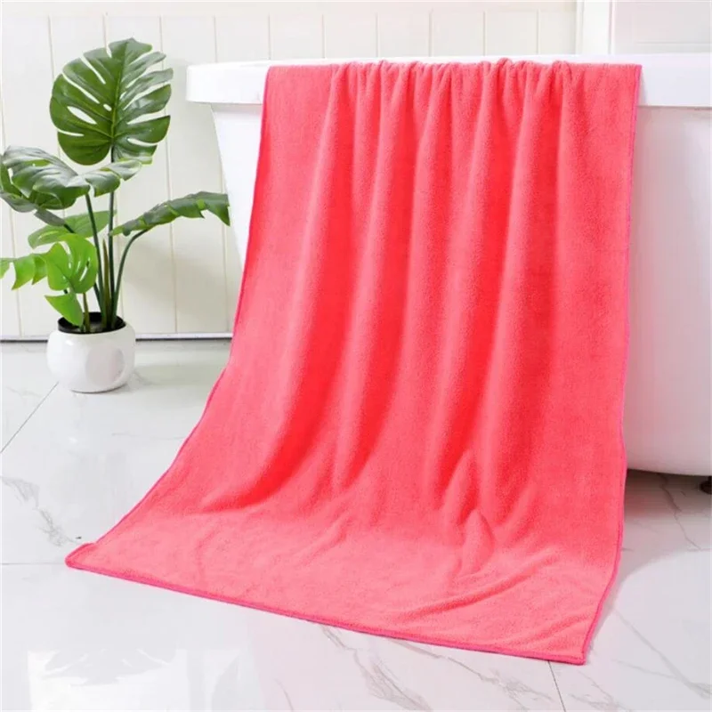 Handuk mandi penyerap Super baru untuk dewasa handuk mikrofiber Mewah Spa tubuh kamar mandi bulu karang besar