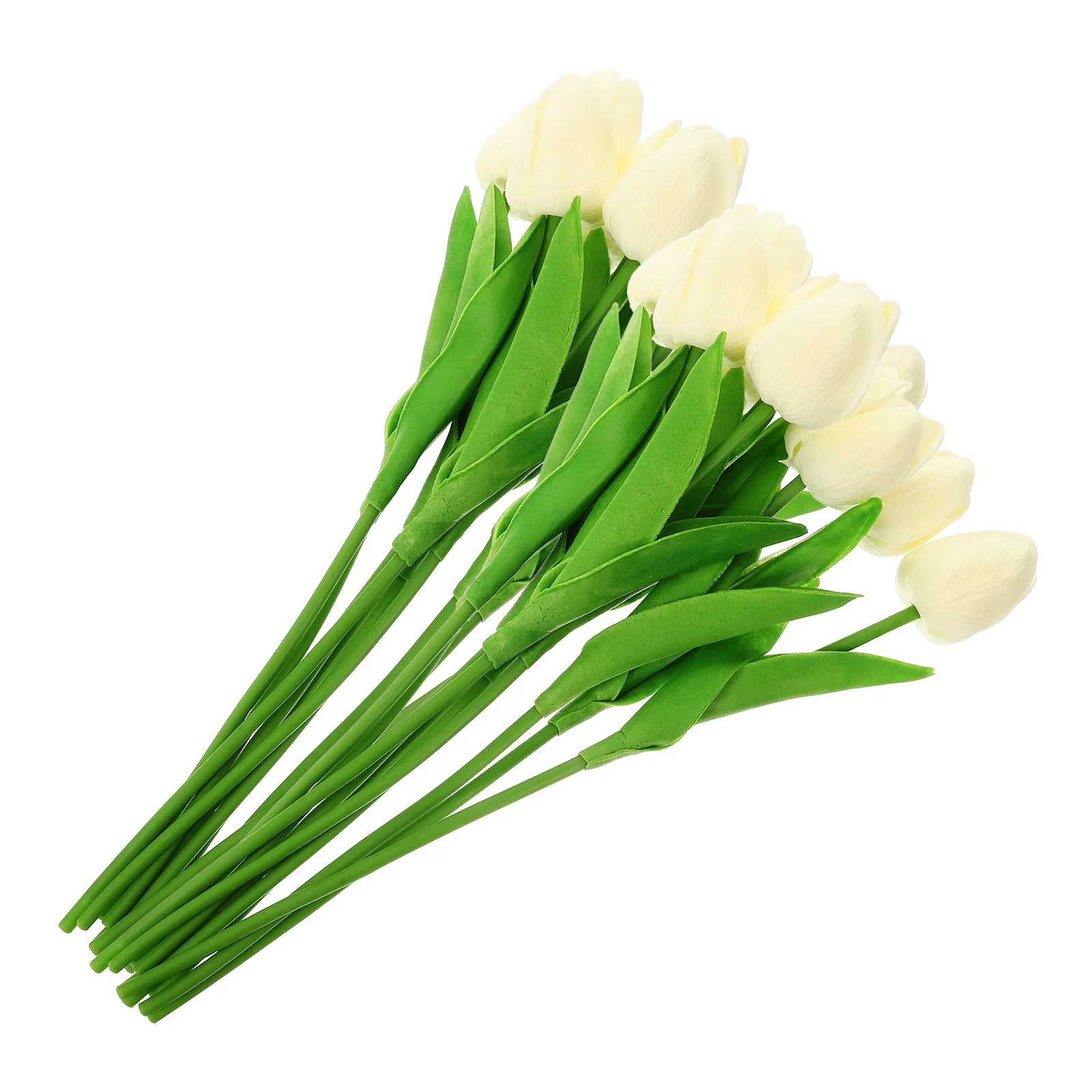 

20 Pcs Artificial Flower Tulips Faux Stems Arrangements Bouquet Indoor Pu Branch Fake Decor Floral