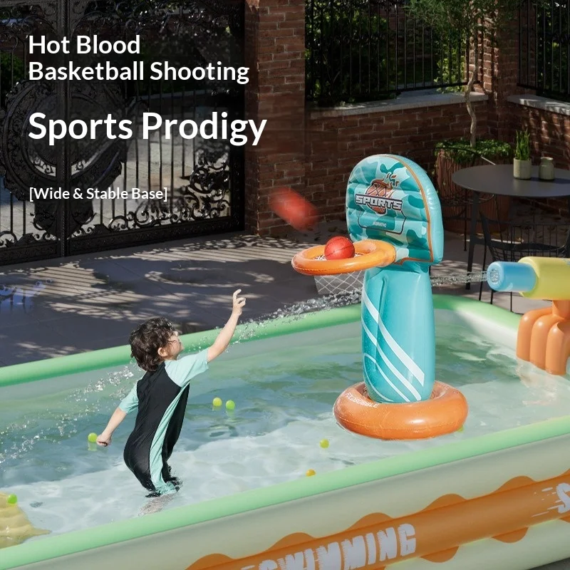 Inflatable Outdoor Pool Kids Baby Portable Foldable Backyard Splash Play Ball Pit Water Gun Kids Pool Swimming Pool Accessories - view 3