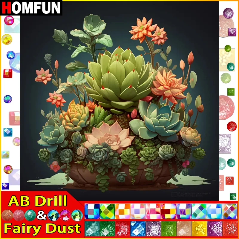 HOMFUN Fairy Dust AB Diamond Painting 