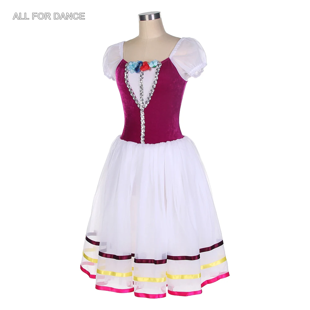 14052 Girls and Women Puff Sleeve Ballet Tutu Performance Tutu Costumes White Romantic Tutu Dresses