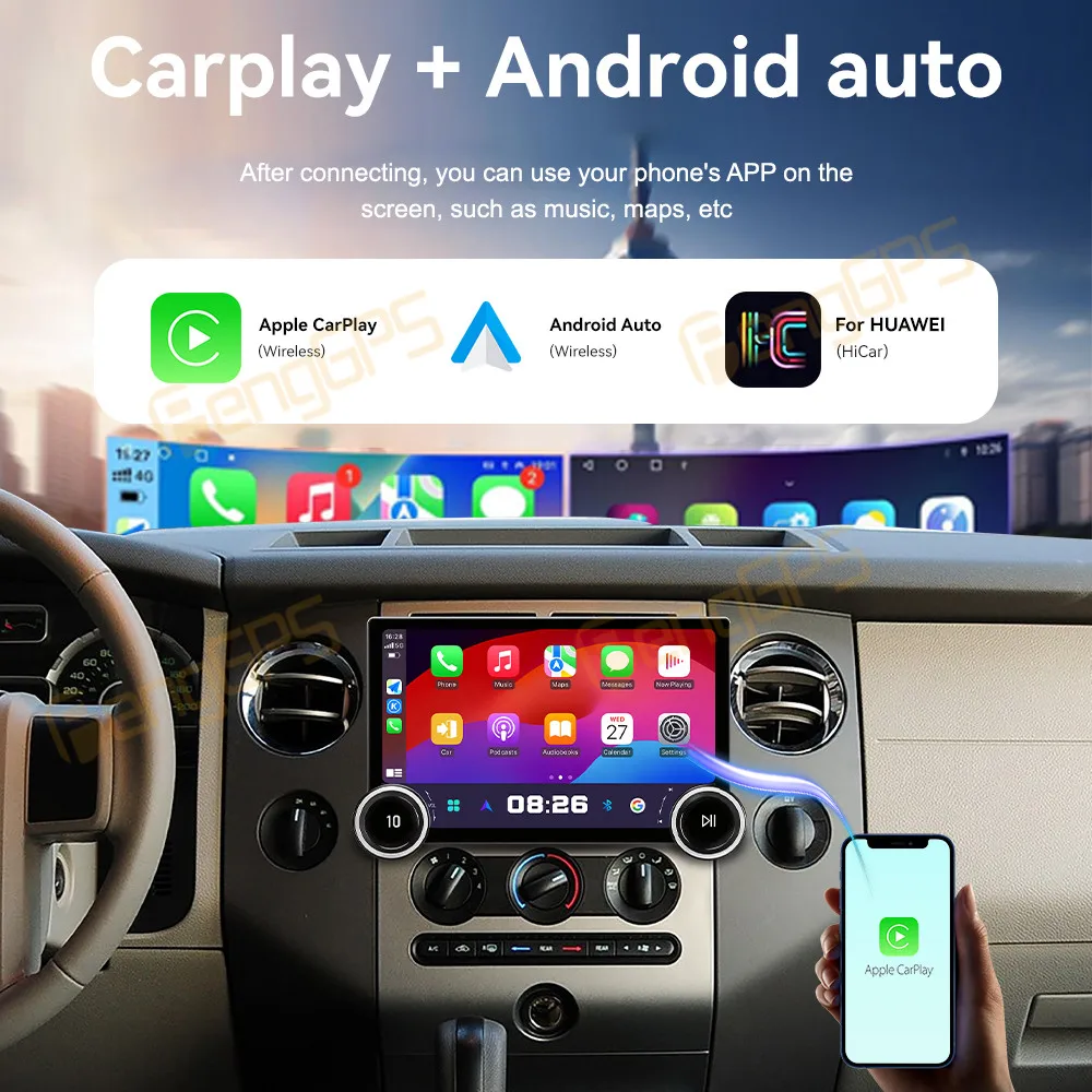 Touch Screen Car Radio For Ford Expedition 2007-2014 Android GPS Automotive Multimedia Auto Radio Stereo Receiver Head Unit