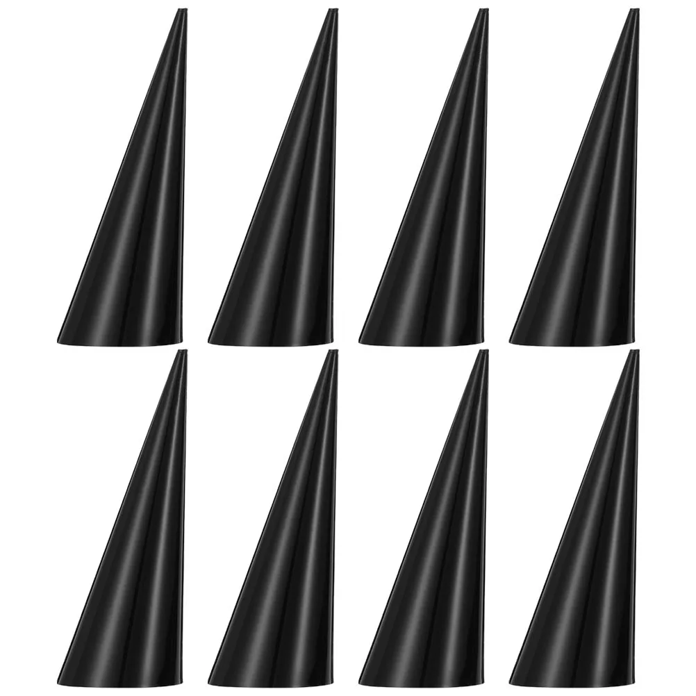 

8Pcs Acrylic Ring Holder Cone Stand Display Rack Jewelry Organizer Ring Showcase for Dressing Table Booth Cone Shape Rings Stand