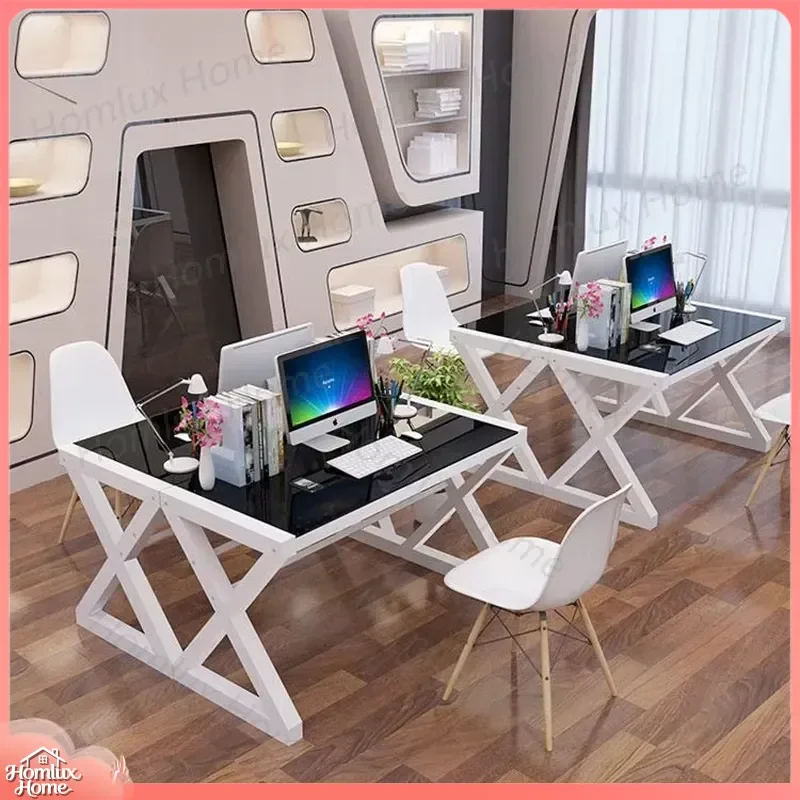 Gaming Desk for PC Computer Console Setup Ergonomic Adjustable Height Desktop Table for Internet Cafe Office Home Use