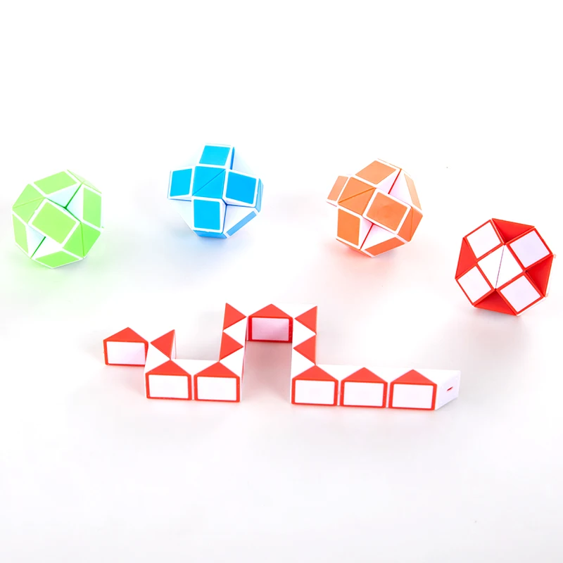 Magic Snake Ruler Puzzle Antistress Cube Twist Snake Folding Educational Toy Kids Child Magic Ruler Cube Intellectual Train Toy