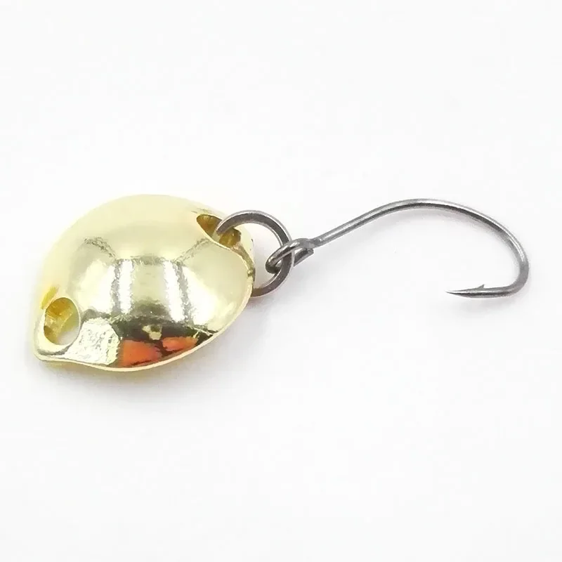 OUTKIT 1 Stück mehrfarbig 1,4 cm 1,8 g Mini-Löffelköder harter Köder Spinnerbait Isca künstliche Pesca Wobbler Fliegenfischen-Gerät