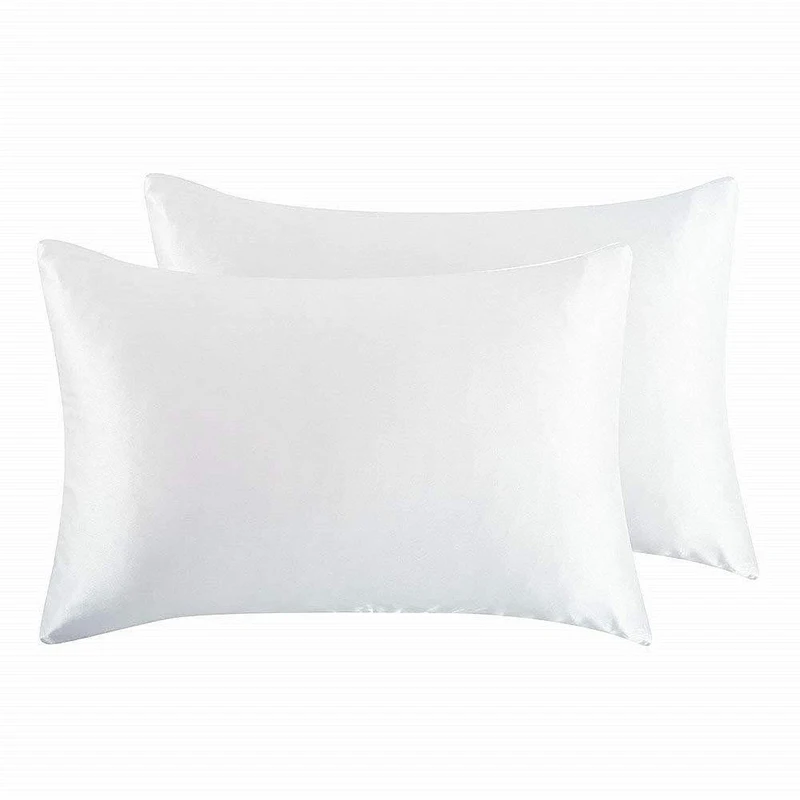 High Standard Pure Satin Silk Soft Pillowcase Cover Chair Seat Bedding Pillow Cover Square Pillow Cases Bed Accessories