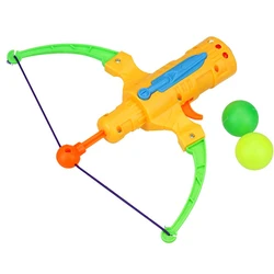 Outdoor Sports Table Tennis Gun Plastic Ball Slingshot Game Random Color Shooting Toy Arrow Style Bow Archery For Children Gifts