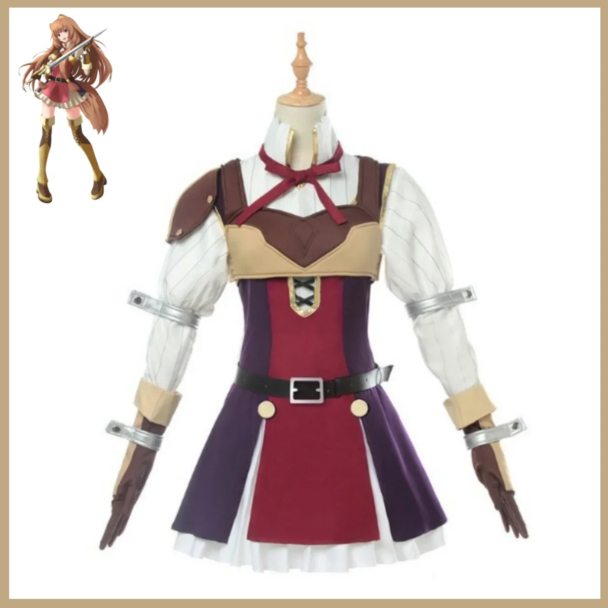 Anime The Rising of The Shield Hero Raphtaria Cosplay Costume Tate No Yuusha Wig Combat Uniform Full Set Woman Kawaii Halloween