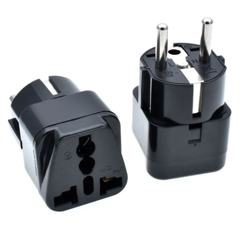 European standard conversion plug German standard two round feet 4.8 mm travel abroad general Nordic Denmark Netherlands Germany