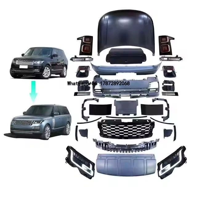 Kit carrosserie de haute qualité pour Vogue 2013-2017, mise à niveau 2020-2022, pare-chocs avant/arrière OEM, grille à fixation par boulons, ajustement universel