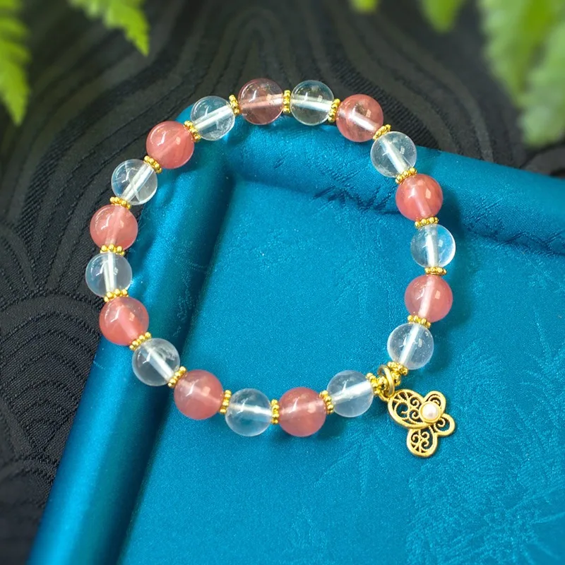 

Новый модный браслет с белыми кристаллами, классический модный универсальный браслет, ювелирные изделия