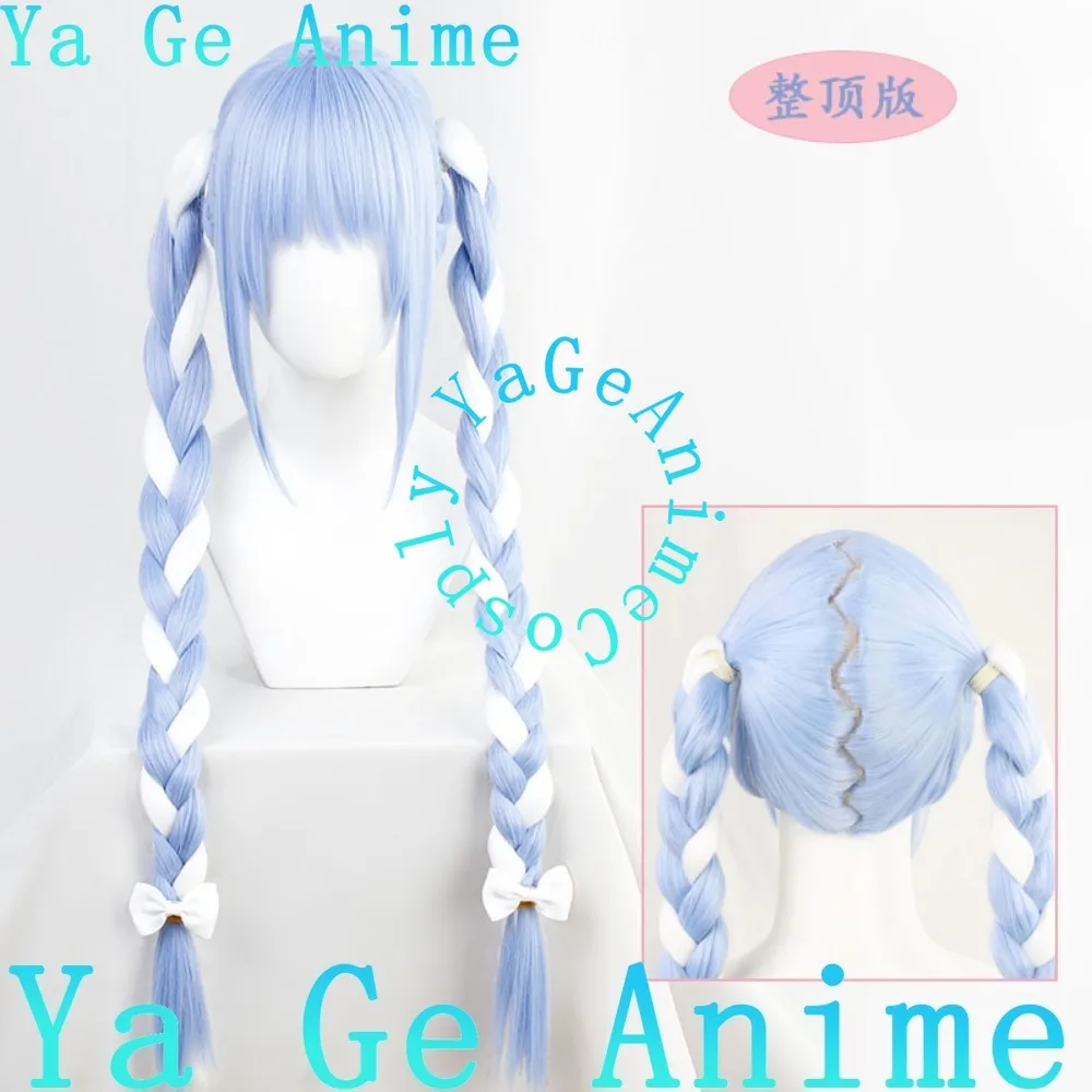 Hololive Generasi 3 Virtual Streamer Usada Pekora Wig Cosplay Permainan Anime Pesta Karnaval Halloween Rambut Tahan Panas
