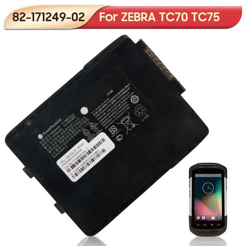 

Original Replacement Battery 82-171249-02 82-171249-01 For ZEBRA TC70 TC75