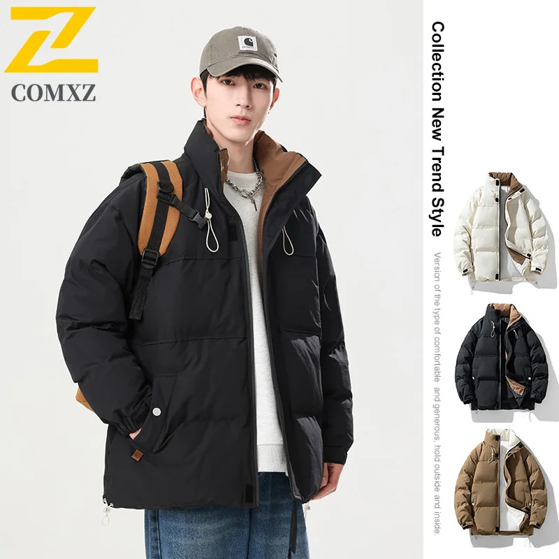 سترة خبز كلاسيكية للرجال على الطراز الأمريكي ملابس الشارع معطف حراري كبير الحجم مقاوم للماء ومقاوم للرياح سترة شتوية مناسبة للتخييم والصيد #6