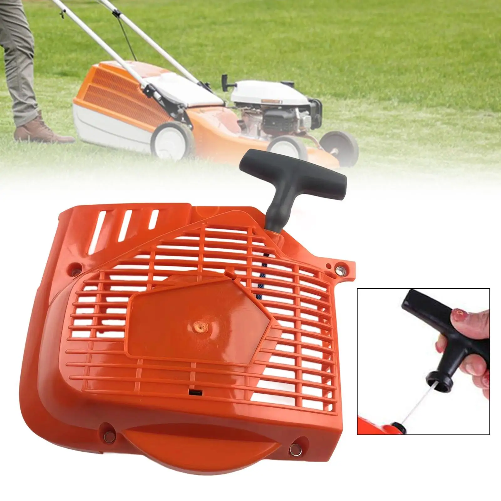 

Pull Starter Assembly Lawnmower Recoil Starter for Brushcutter Grass Trimmer