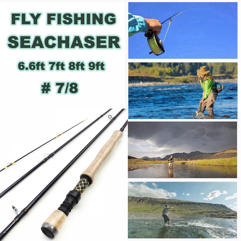 Section Carbon Fiber Fly Fishing Rod Fast Action M To Cm Collapsed view 3