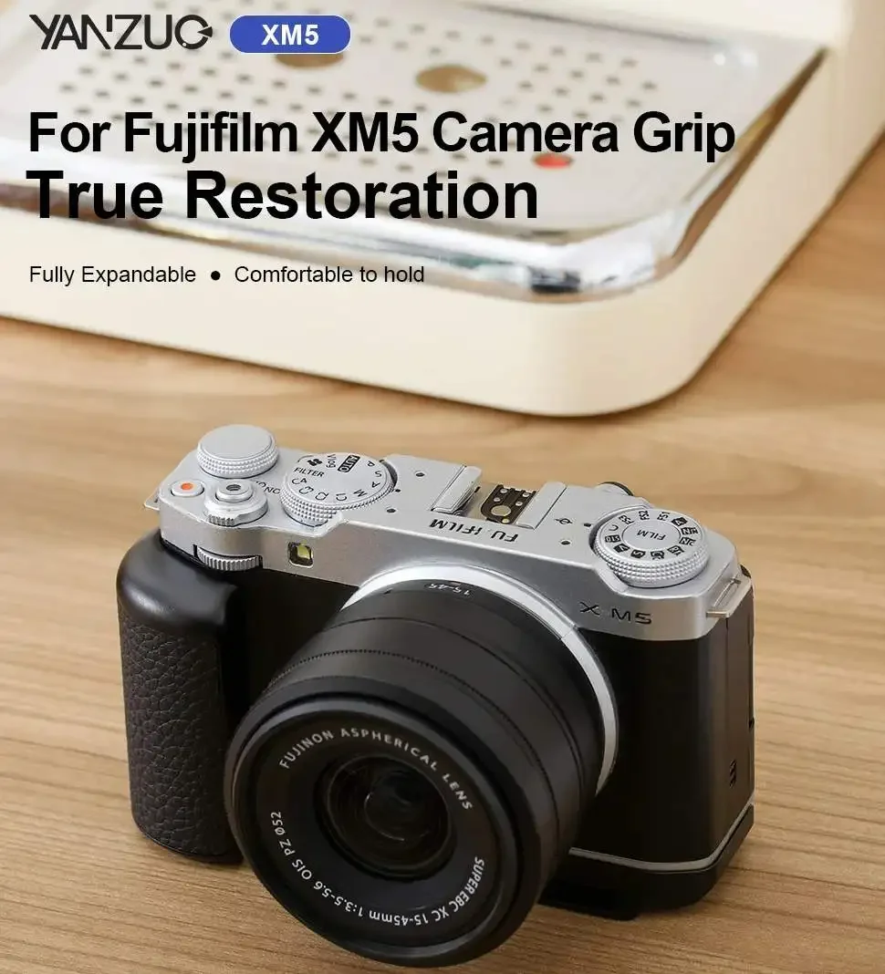 YANZUO Camera Handle Camera cage L Bracket for FujifilM XM5 Camera - Image 2