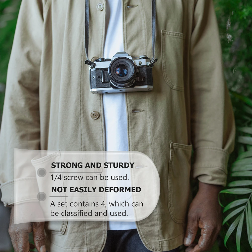 

2pcs Camera Shoulder Strap Accessories Screws with Washer Enhanced Neck Strap Holder for Sling Mounting D Ring for Broken