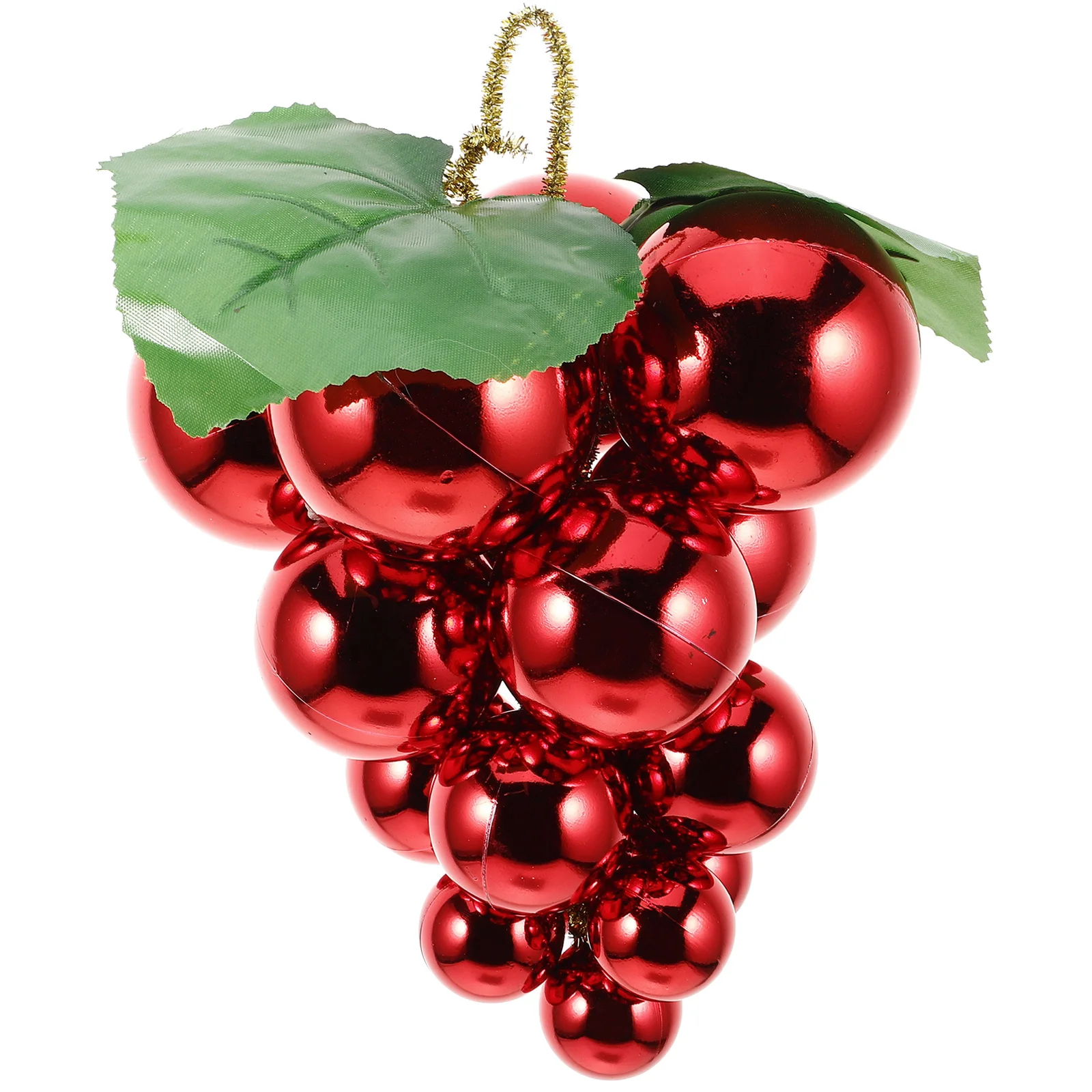 

Fake Grapes Christmas Tree Hanging Ornament Reflective Mirror Surface Xmas Grape Pendant Holiday Decor Artificial Fruit