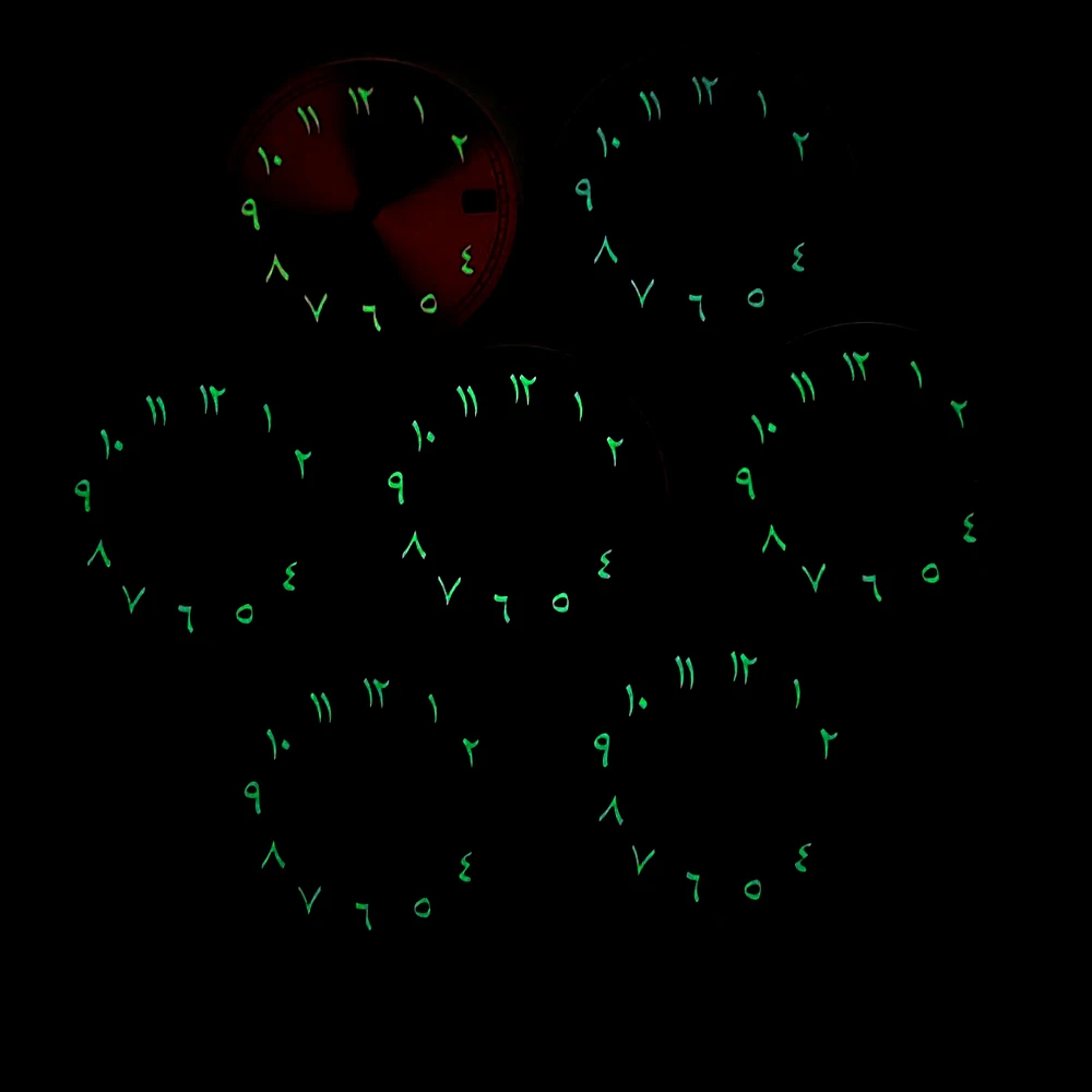 

Mod Green Luminous Dial NH35 29mm Watch Dial Fit for NH35 NH36 Movement 29mm Watch Faces Parts