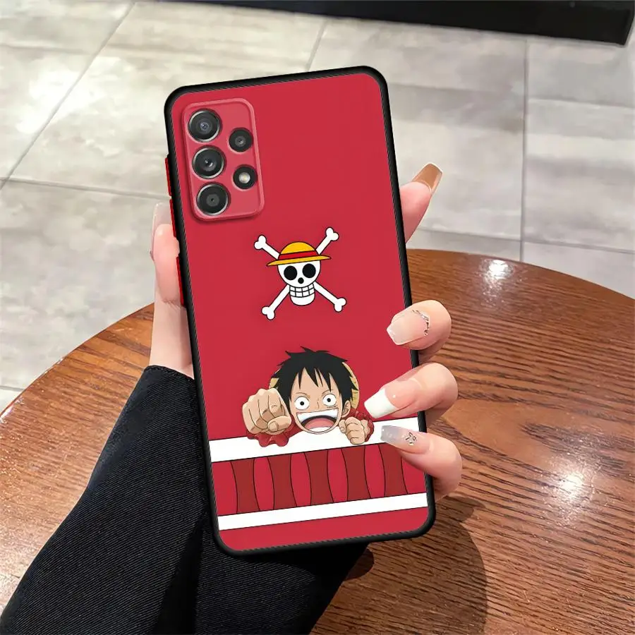 Capa traseira do telefone para samsung galaxy a13 a12 a14 nota 20 ultra 10 + 9 8 a70 a06 a30 a05 a15 a16 a50 uma peça logotipo bonito