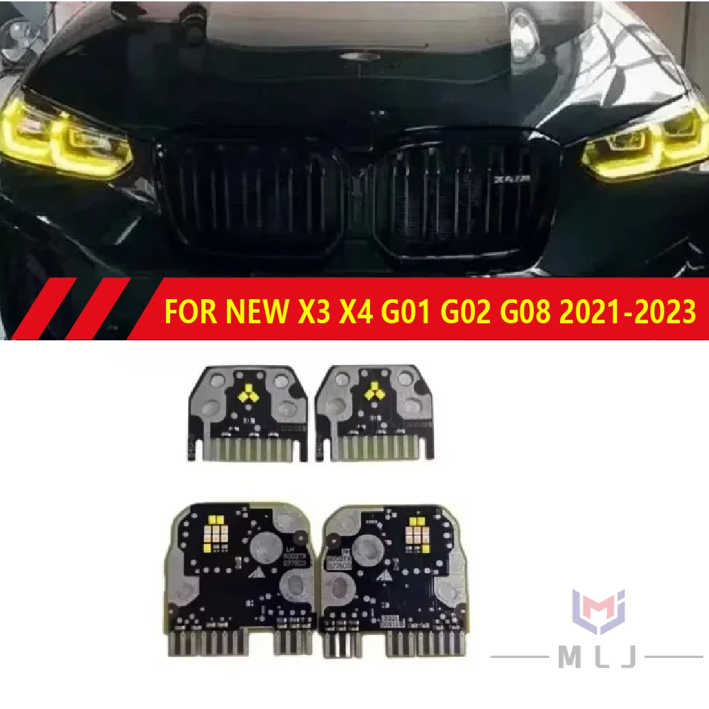

White /Yellow Light FOR BWM New X3 X4 G01 G02 G08 2021-2023 LED Car Headlights DRL Chip Circuit Board Light Source Board Chip