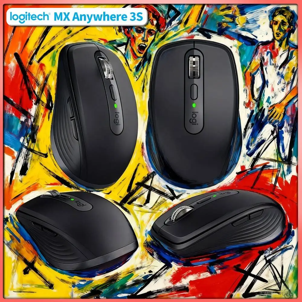 Pro-Grade MX Anywhere 3S Mouse - 8000 DPI, MagSpeed Scroll, 3-Device Sync, Perfect for Grocery Shop Manager Remote Work Setup
