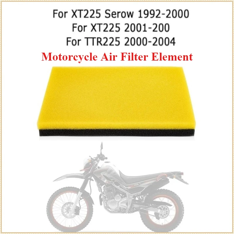 Motorcycle Air Filter Element for Yamaha XT225 Serow 1992-2000 XT225 2001-2007 TTR 225 2000 2001 2002 2003 2004 Air purification