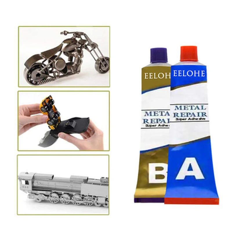 2 pz AB colla riparazione colla riparazione adesivo industriale acciaio metallo vetro ceramica saldatura parete riparazione perdita tappatura colla