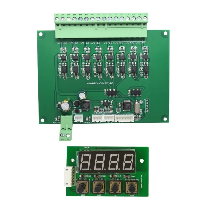 DMX512 To Analog Output Voltage 0-5V/0-10V Voltage and Current Isolation Output Control Board - view 4