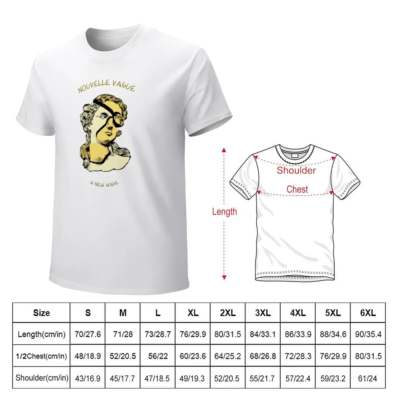 Nouvelle Vague, new wave, renaissance T-Shirt vintage graphics heavyweight t shirts for men