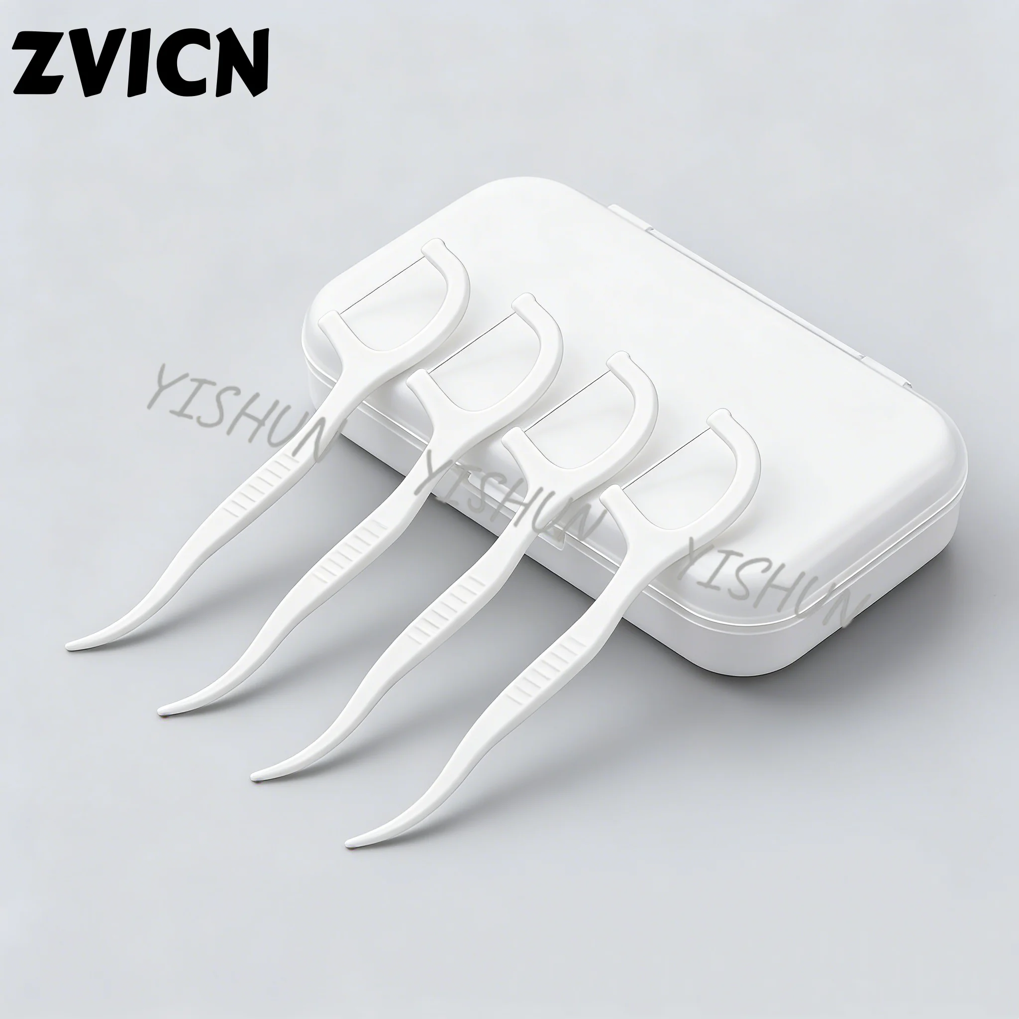 

100-2000 шт. портативных одноразовых зубных нитей с пластиковыми наконечниками, высокопрочные зубные нити-стики, коробка для зубных нитей ﻿ Уход за полостью рта