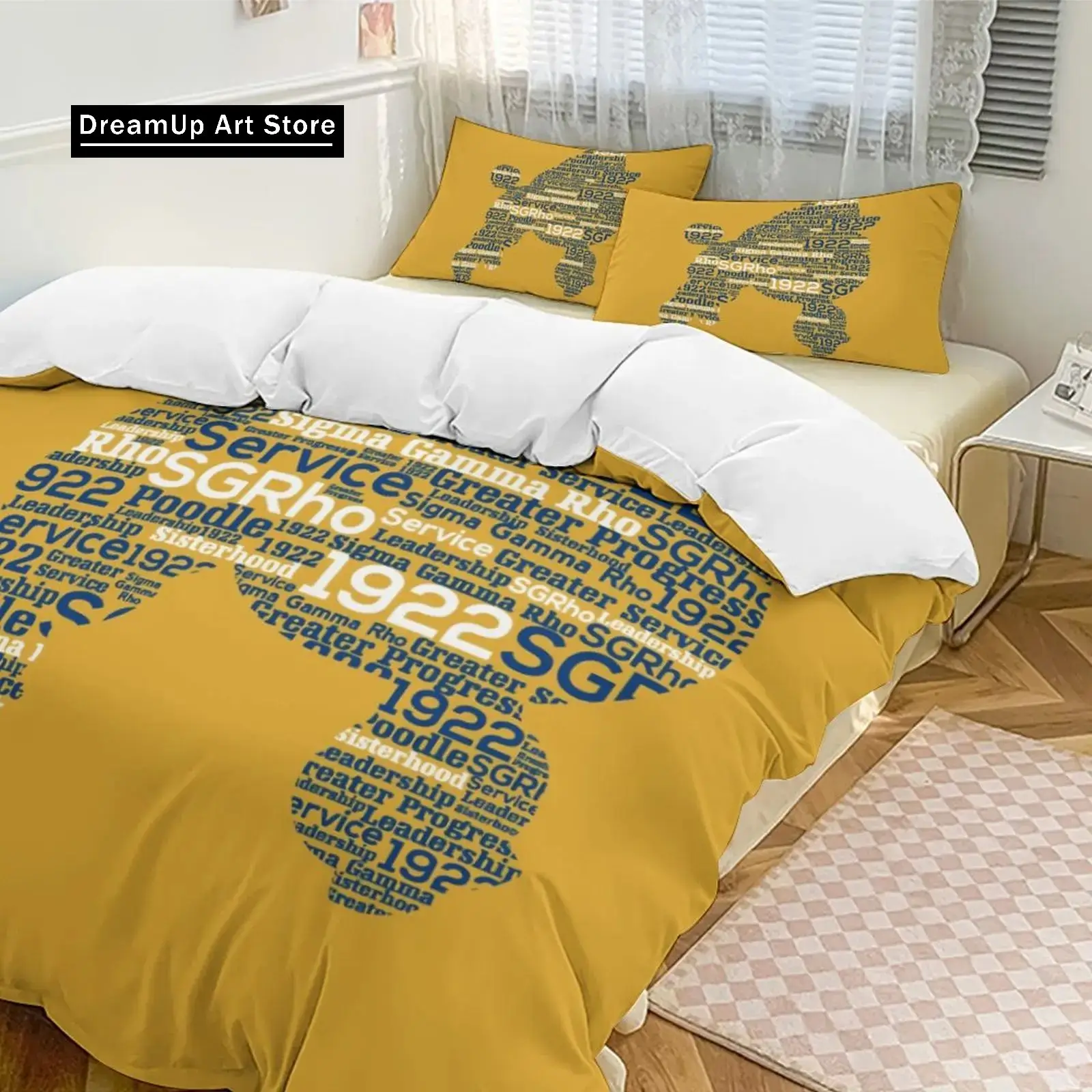 3D Print Fashion Sigma Gamma Rho SGR Bedding Set Boys Girls Twin Queen Full Size Duvet Cover Pillowcase Bed Adult Bedroom