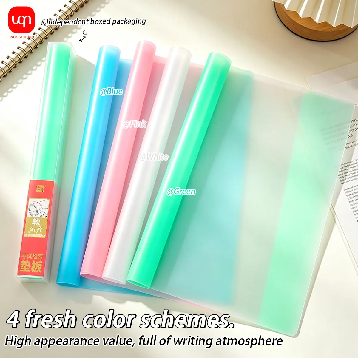 WQN 1pc A4 Exam Desk Mat, Wear-Resistant and Durable, Perfect for Practice, Writing, Hand-Drawn Doodles, Bullet Journal Material