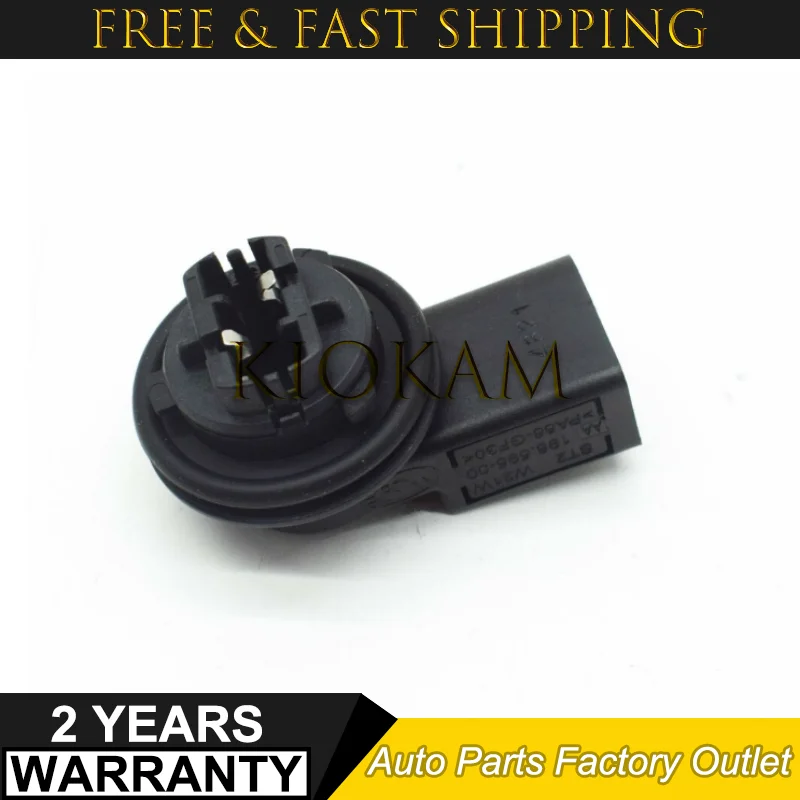 1PC Car Light T20 W21W 6C0-941-669 6C0941669 Bulb Lamp Holder Socket Accessories for VW Polo Passat Tiguan Magotan Variant