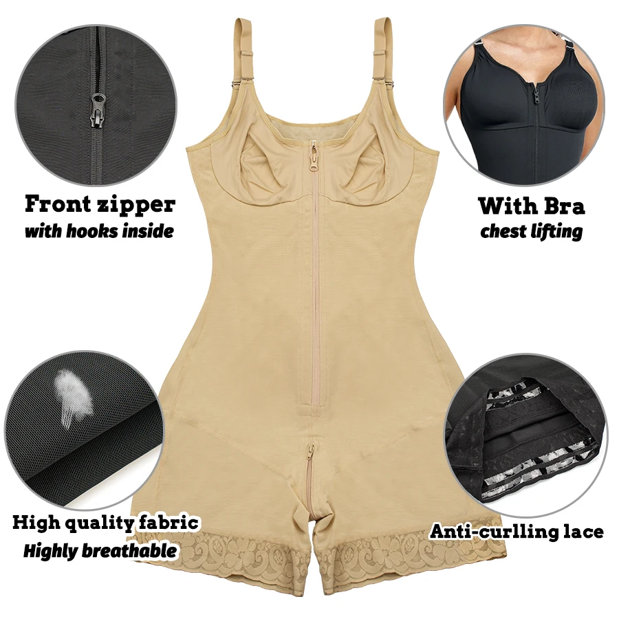 Faja Shapewear Slimming Girdle Reductive Corset Colombian Body Shaper Butt Lifter Seamless Bbl Sheath Women Compression Garments