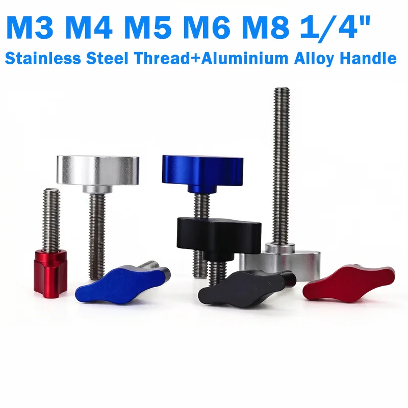 T-shaped Hand Screw M3 M4 M5 M6 M8 1/4