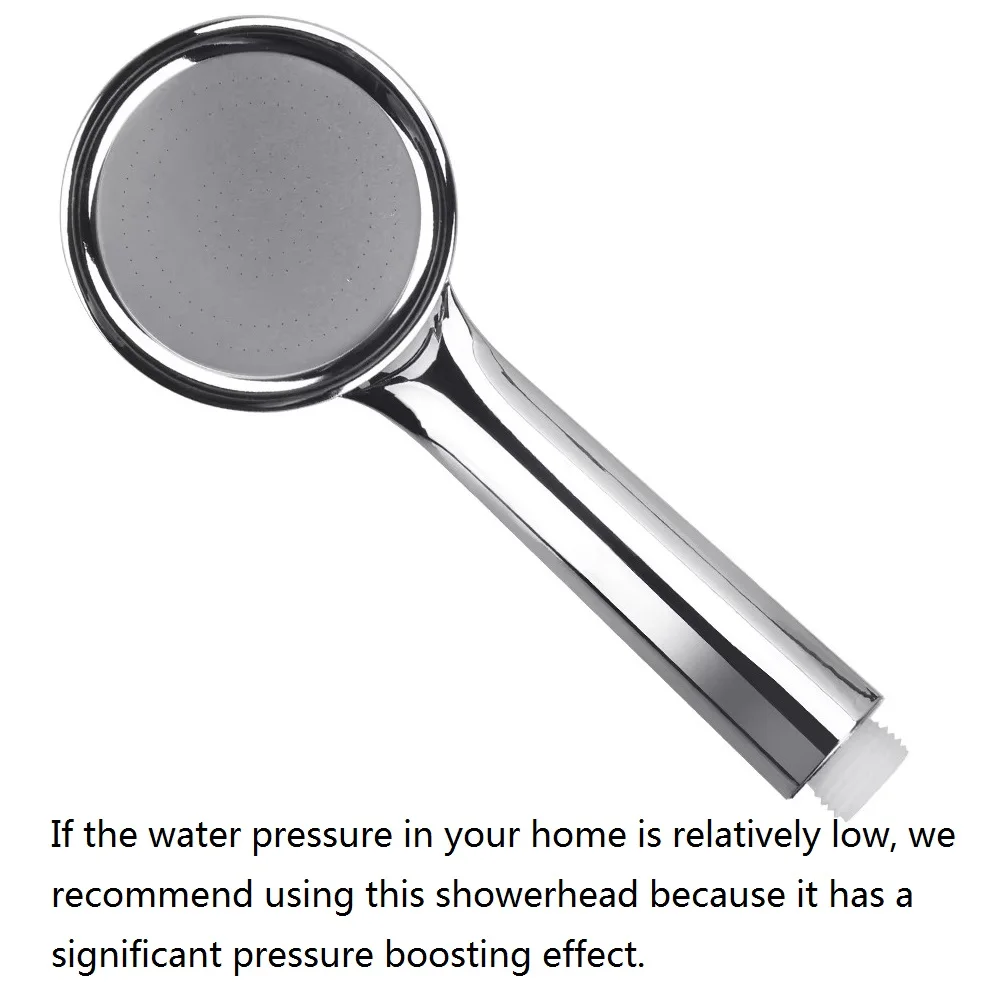Water Saving Spray Nozzle High Pressure Pressurized Nozzle Shower Head Rainfall Chrome Bath Shower Head 1pc High Quality