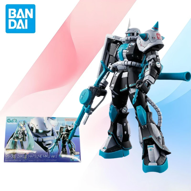 

In Stock BANDAI Original Box RG GUNDAM MS-06S ZAKU2 HATSUNE MIKU Ver Action Figure Model Toy Gift for Kids Foam Box Packaging