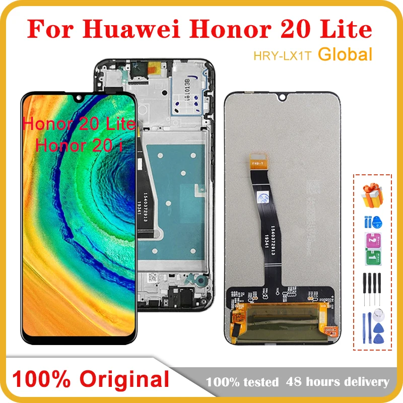 6.21\'\' Original For Huawei Honor 20 Lite HRY-LX1T LCD Display Touch Screen Digitizer Replacement For Honor 20 Lite Global LCD